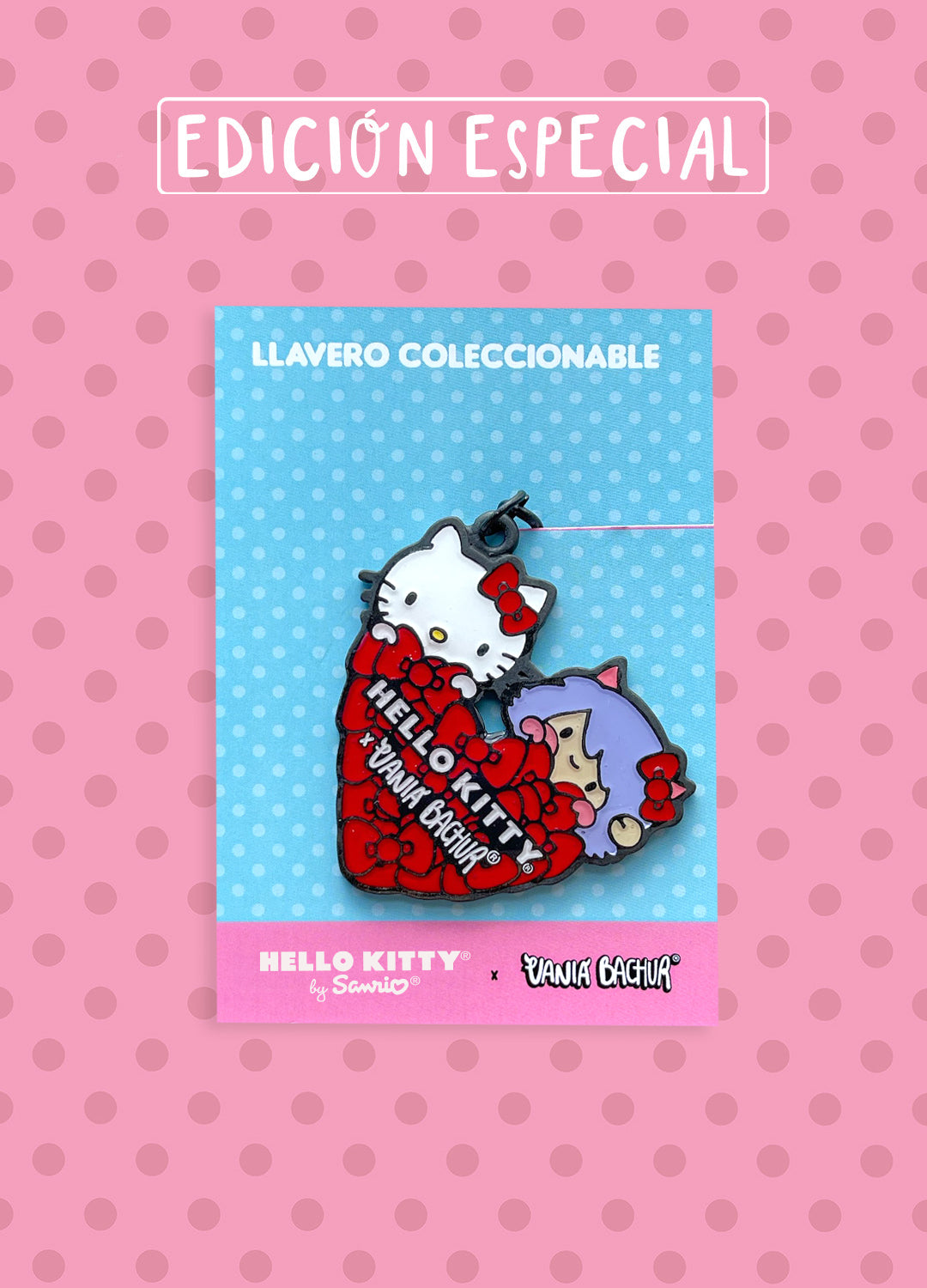 Llavero Hello Kitty x Vania Bachur