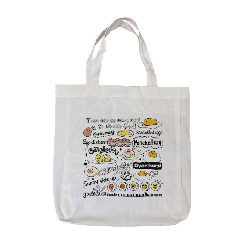 Tote Bag Gudetama - Type of Eggs