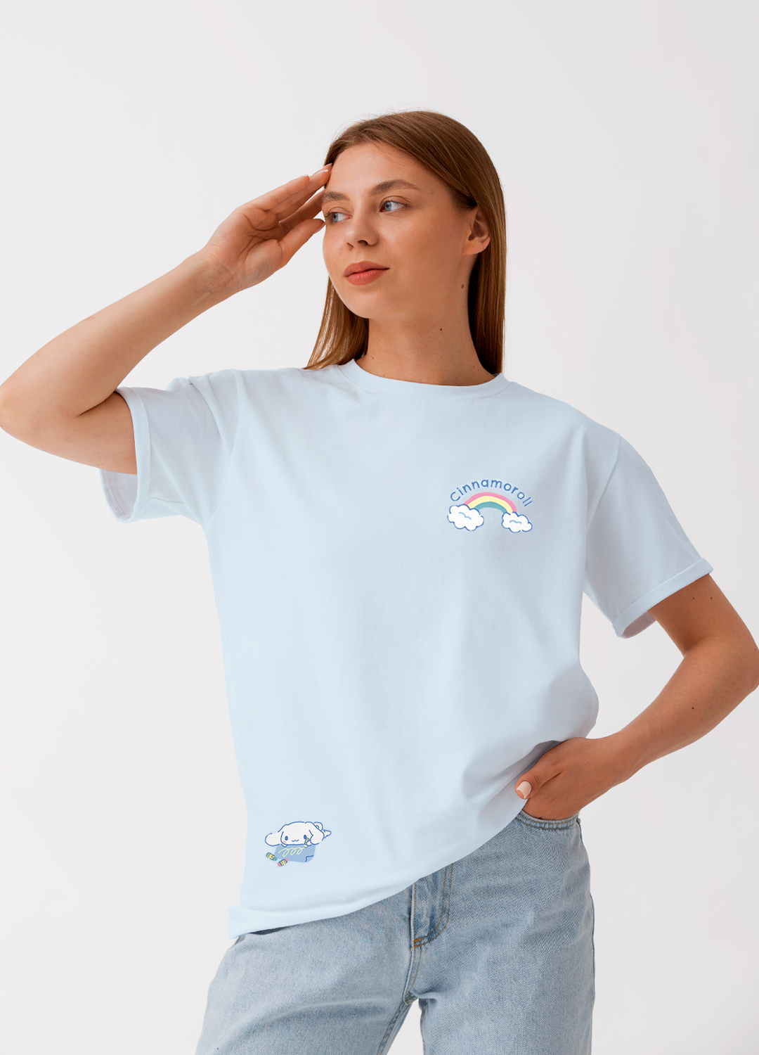 Playera Cinnamoroll Rainbow