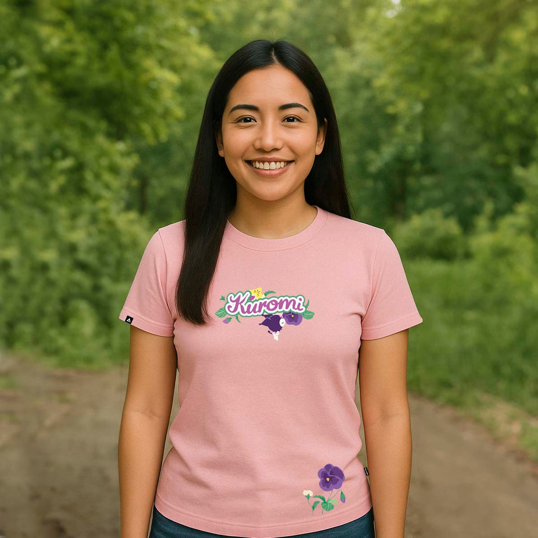 Playera Kuromi Flowers