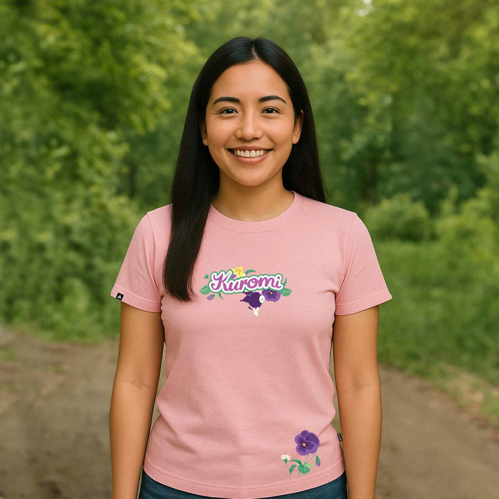 Playera Kuromi Flowers