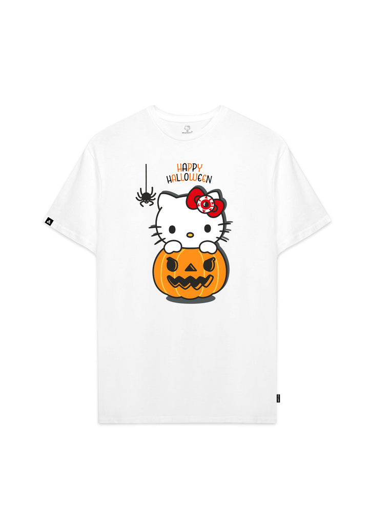Playera Hello Kitty Hombre Mujer Blanco Sanrio Original Pumpkin