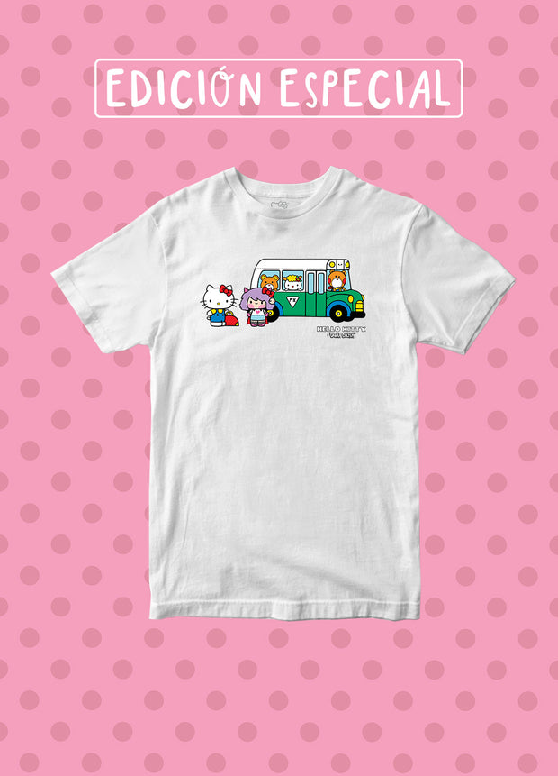 Playera Hello Kitty x Vania Bachur Microbus