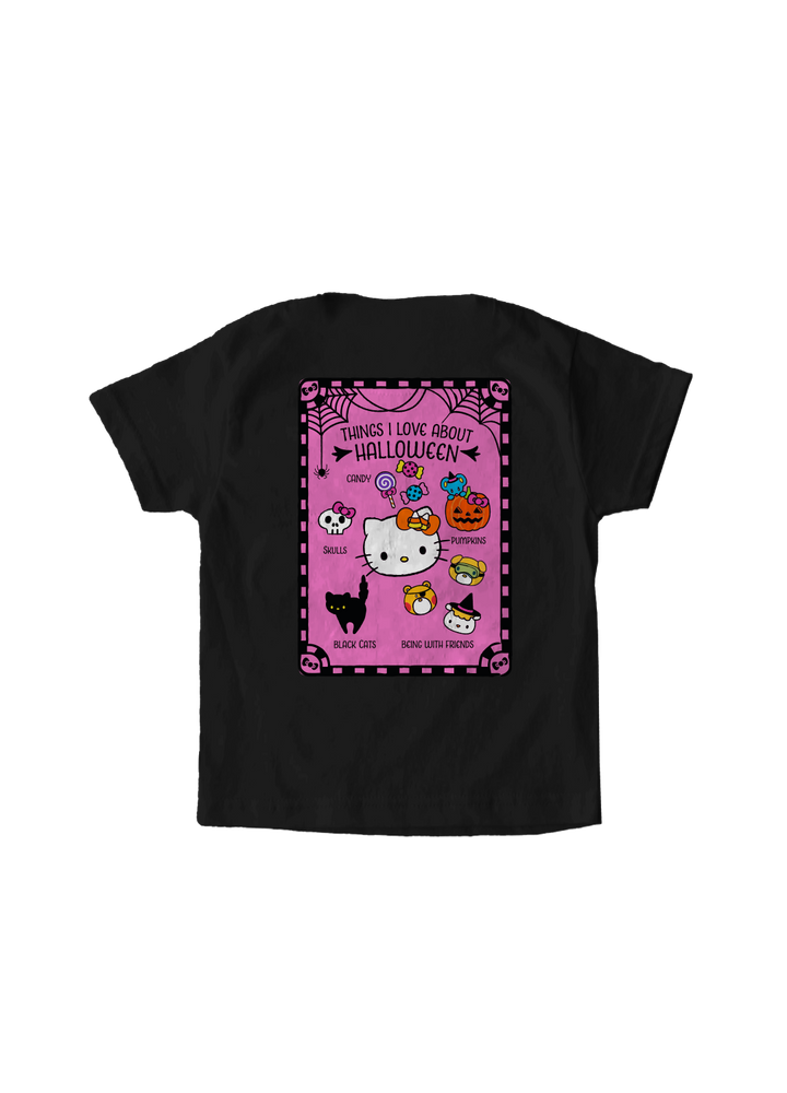 Playera Hello Kitty Niño Niña Negro Sanrio Original Skeleton