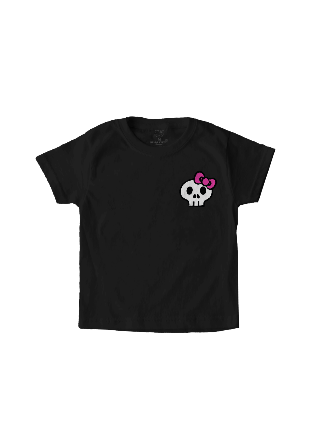 Playera Hello Kitty Niño Niña Negro Sanrio Original Skeleton