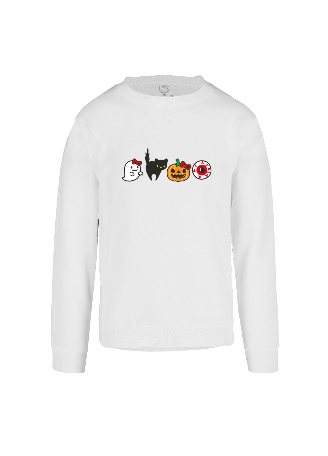 Sudadera Hello Kitty Hombre Mujer Blanco Sanrio Original Trick