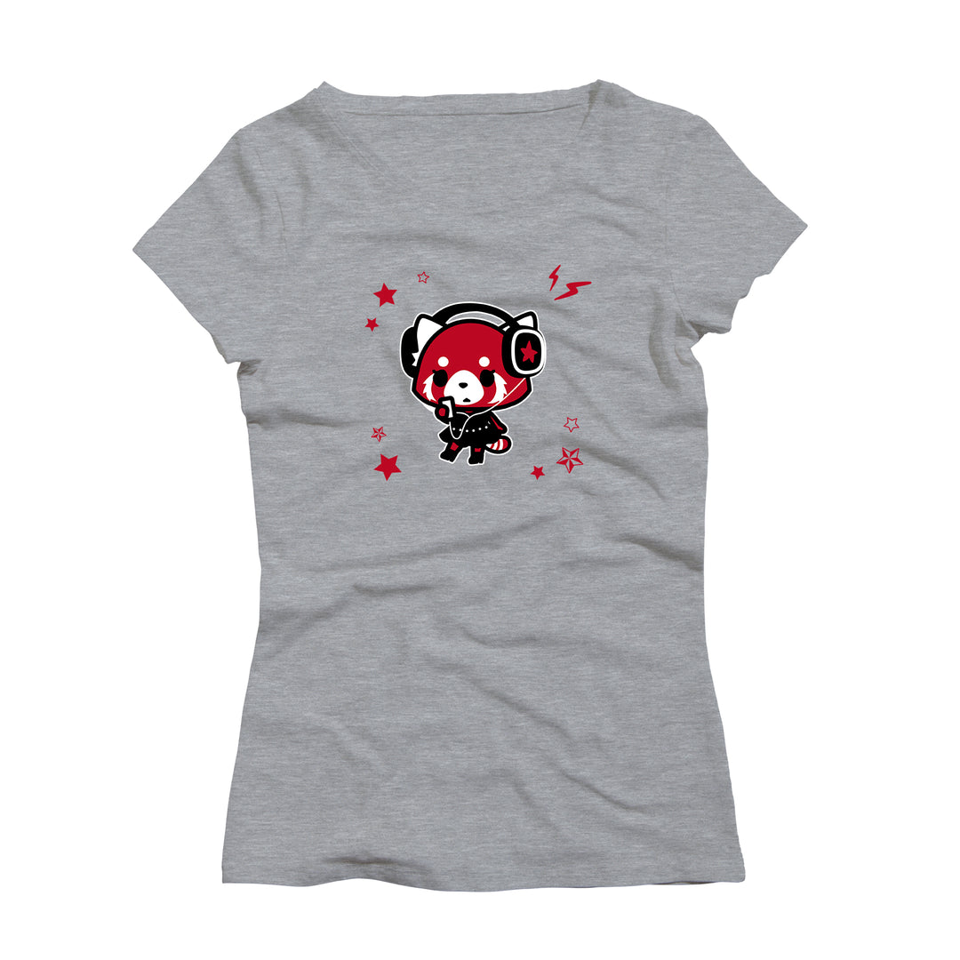 Playera de Mujer Aggretsuko - Walkman Stars