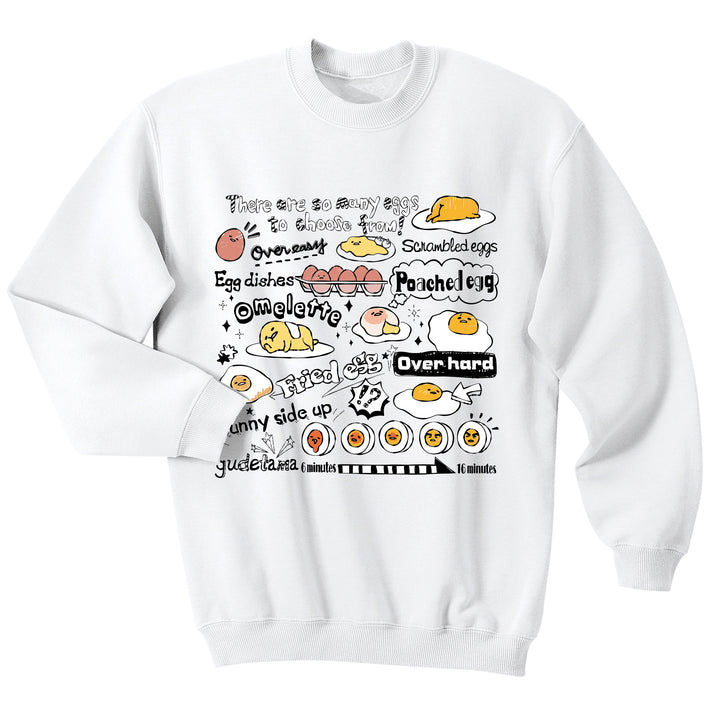 Sudadera Gudetama - Type of Eggs