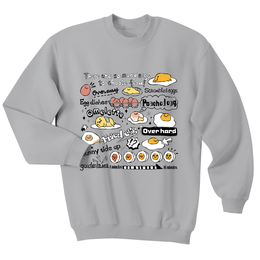 Sudadera Gudetama - Type of Eggs